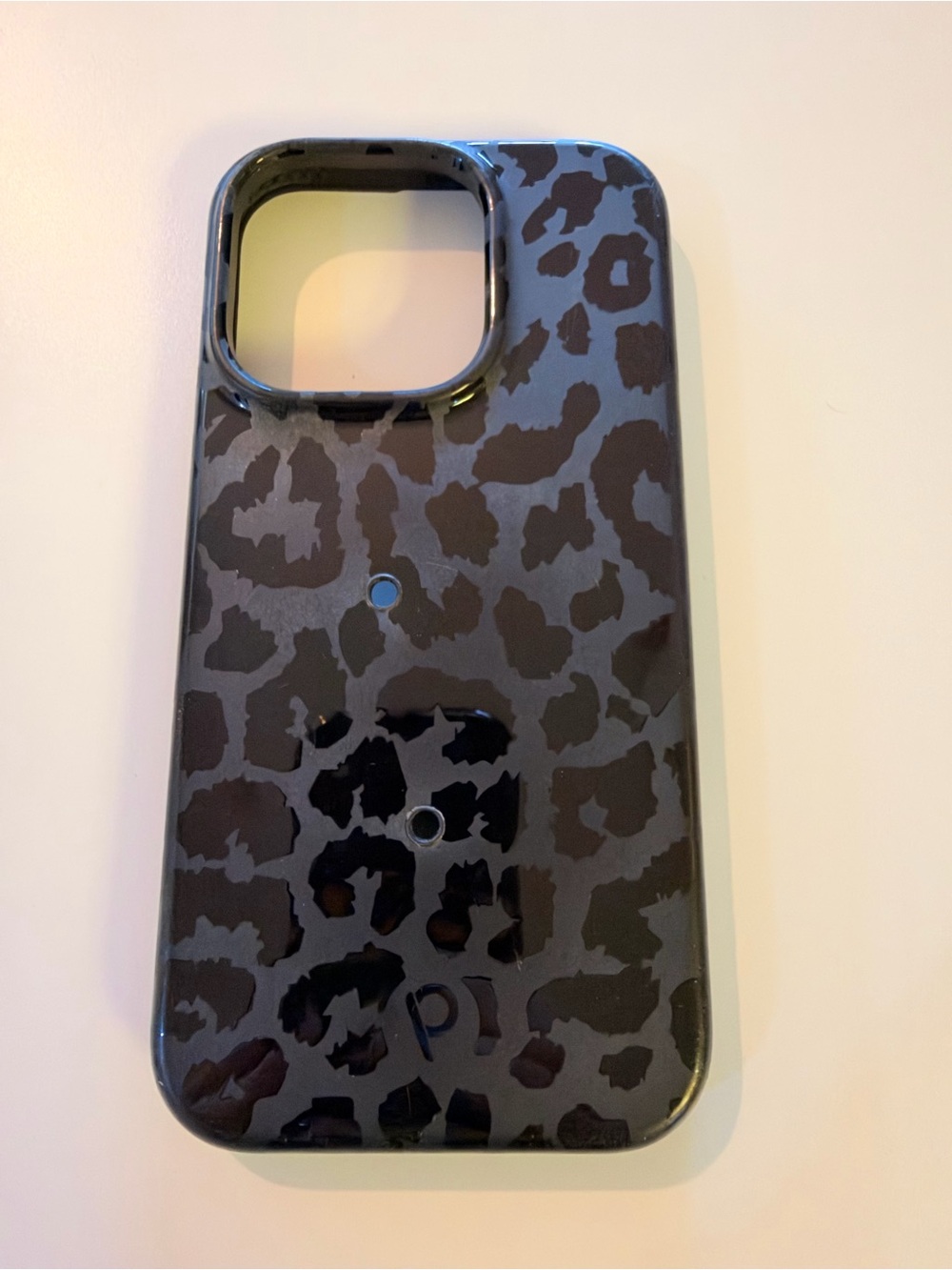 Loopy Case Leopard Print Black/Gray Phone Case - Loop Not Included